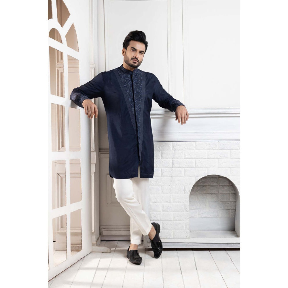 SMRITI Navy Blue Sapphire Kurta With Pant