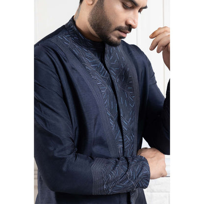 SMRITI Navy Blue Sapphire Kurta With Pant