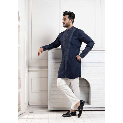 SMRITI Navy Blue Sapphire Kurta With Pant