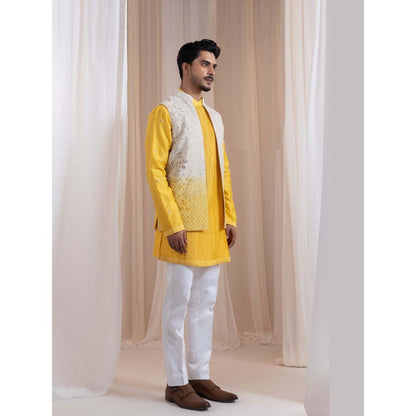 SMRITI Ivory Embroidered Nehru Jacket
