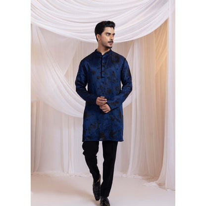 SMRITI Navy Blue Midnight Royal Kurta With Pant