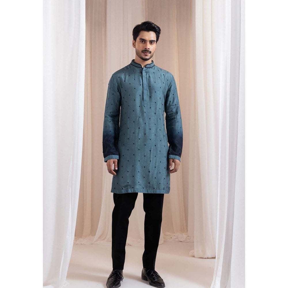 SMRITI Teal Inkloom Kurta With Pant