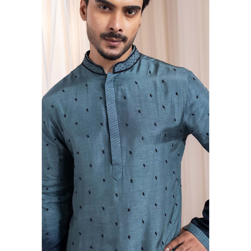 SMRITI Teal Inkloom Kurta With Pant