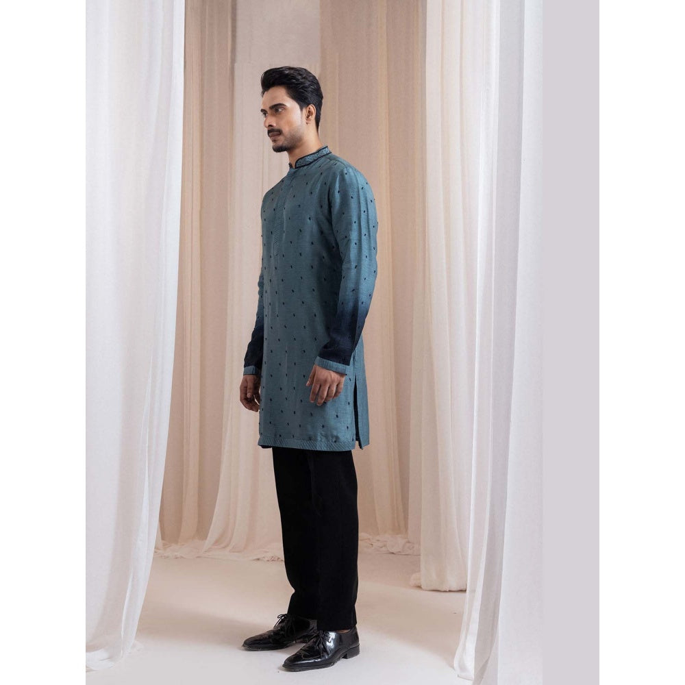 SMRITI Teal Inkloom Kurta With Pant