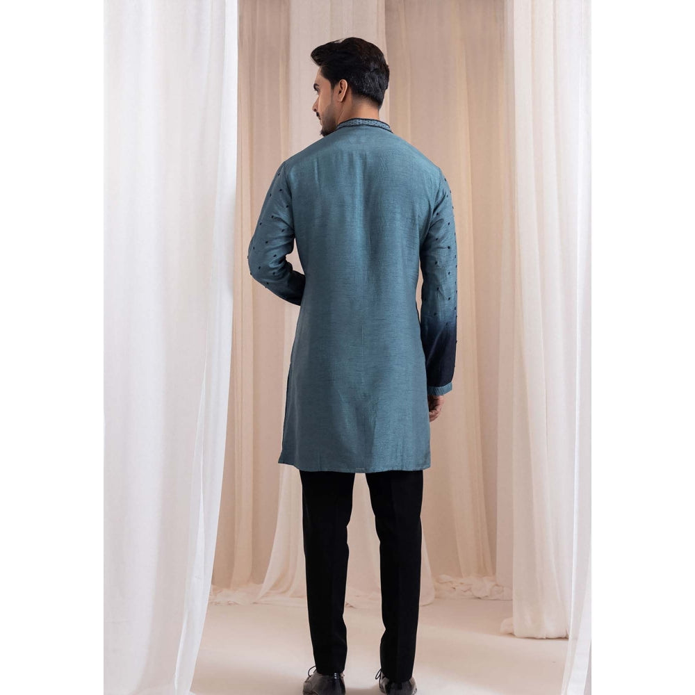 SMRITI Teal Inkloom Kurta With Pant