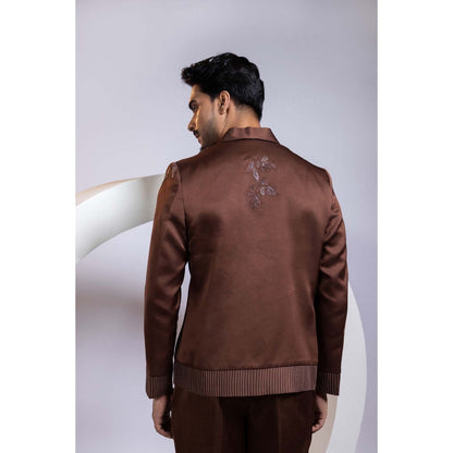SMRITI Brown Bomber Jacket