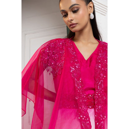 SMRITI Rosette Ombre Kaftan
