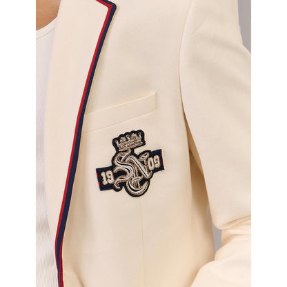 S&N by Shantnu Nikhil Off White Cotton Full Sleeves Blazer