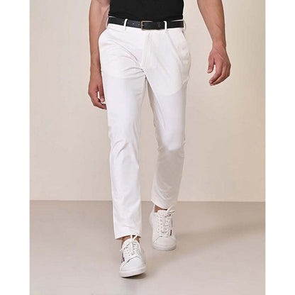 S&N by Shantnu Nikhil Classic Off White Chinos