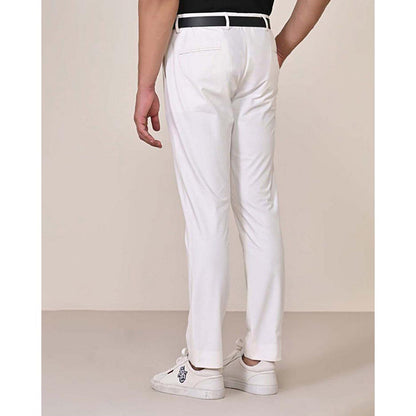 S&N by Shantnu Nikhil Classic Off White Chinos