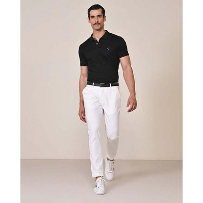 S&N by Shantnu Nikhil Classic Off White Chinos