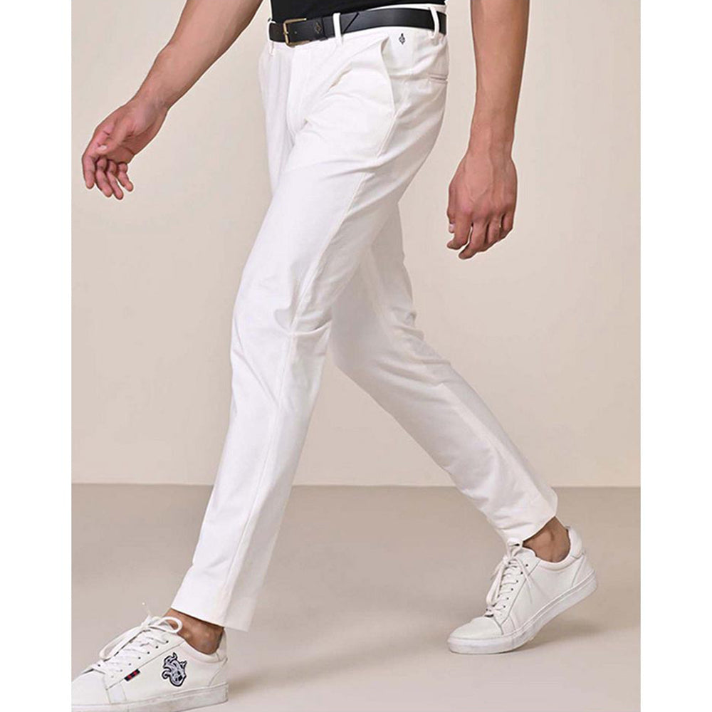 S&N by Shantnu Nikhil Classic Off White Chinos