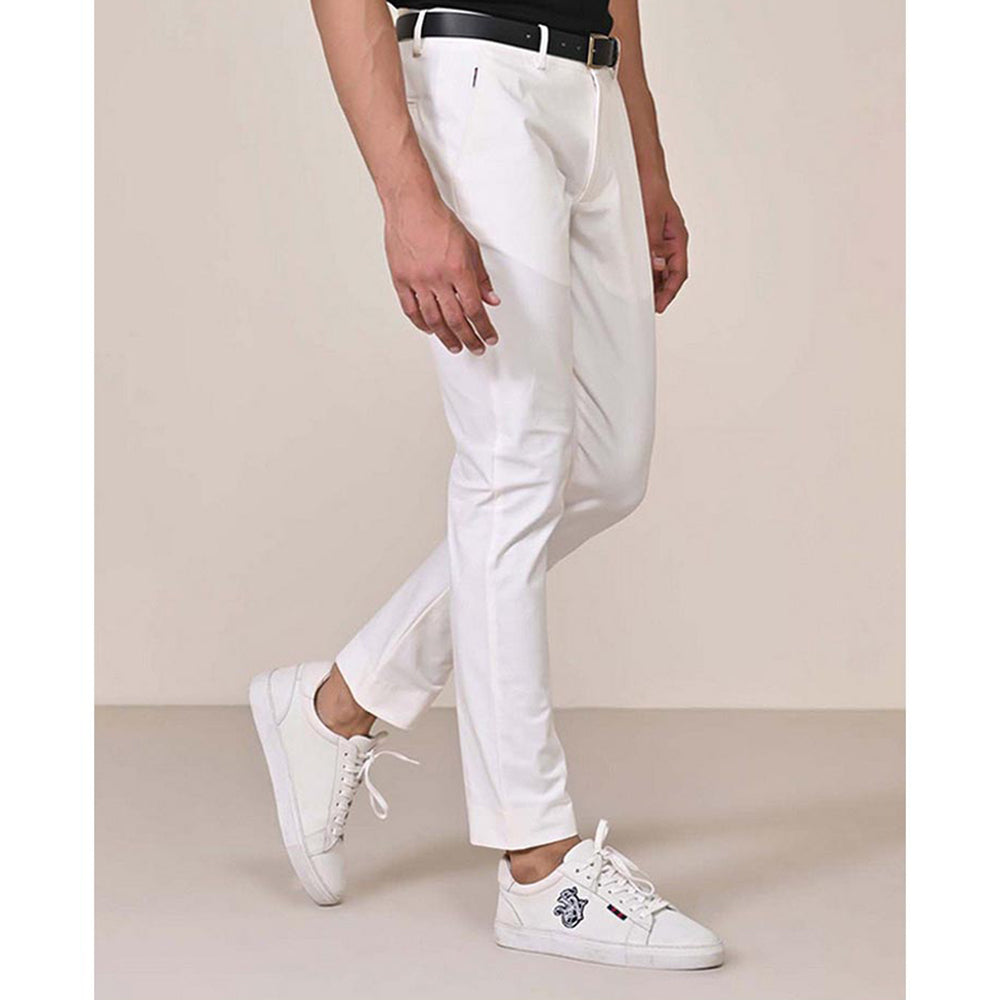 S&N by Shantnu Nikhil Classic Off White Chinos