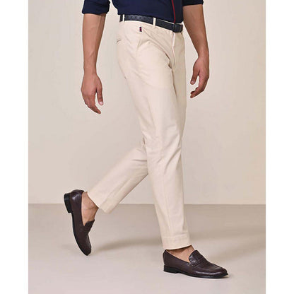 S&N by Shantnu Nikhil Men Cream Trouser
