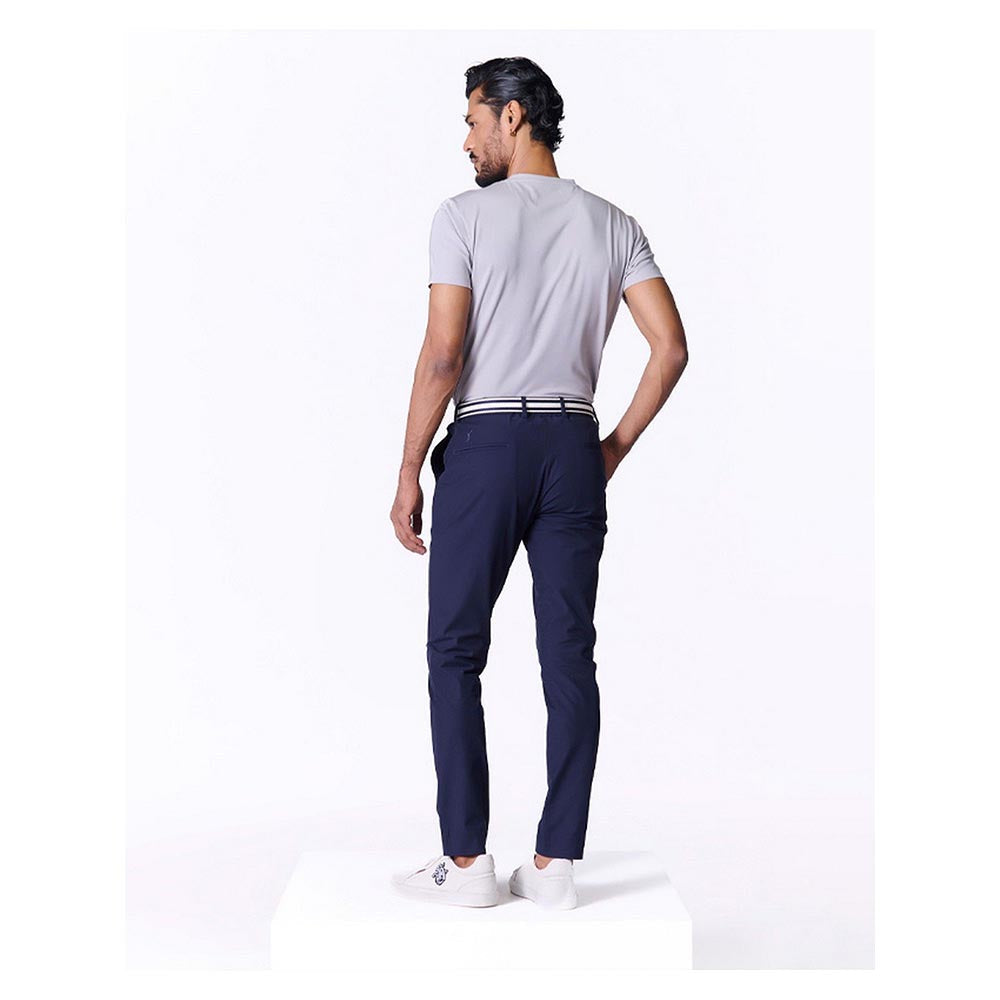 S&N by Shantnu Nikhil Batsman Navy Blue Trouser