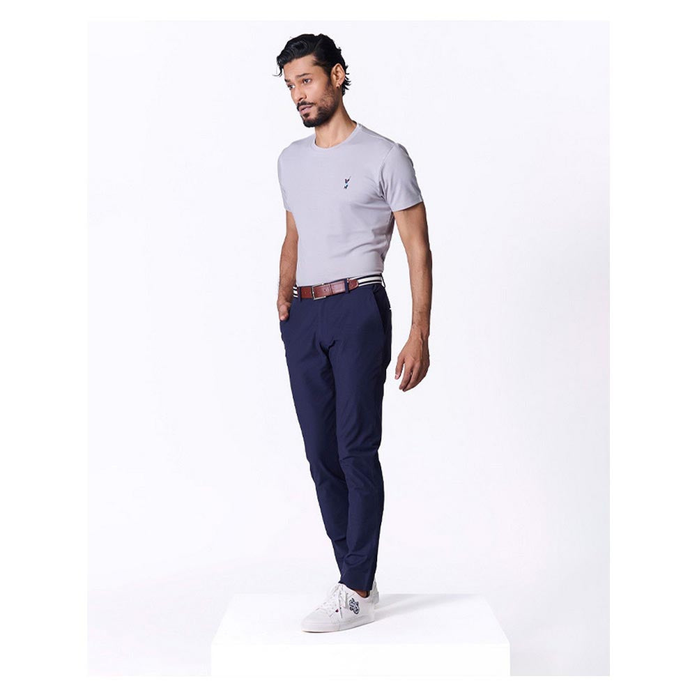 S&N by Shantnu Nikhil Batsman Navy Blue Trouser