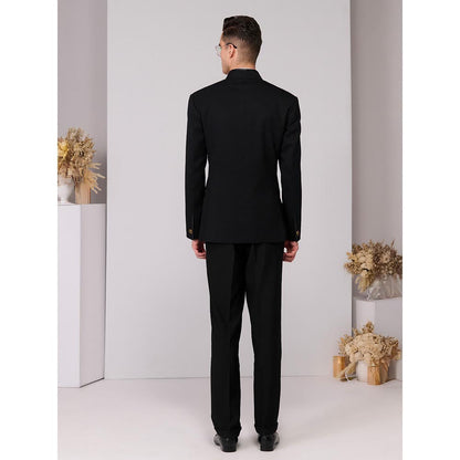 S&N by Shantnu Nikhil Men Black Bandhgala