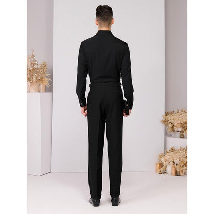 S&N by Shantnu Nikhil Black Insignia Shirt