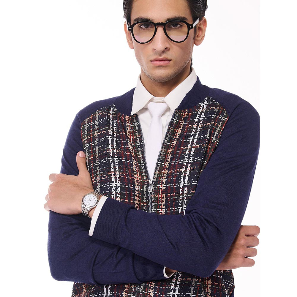 S&N by Shantnu Nikhil Hued Merino Multicolour Sweater