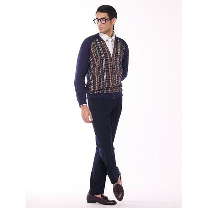 S&N by Shantnu Nikhil Hued Merino Multicolour Sweater