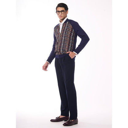 S&N by Shantnu Nikhil Hued Merino Multicolour Sweater