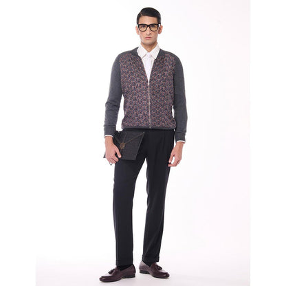 S&N by Shantnu Nikhil Printed Merino Multicolour Sweater