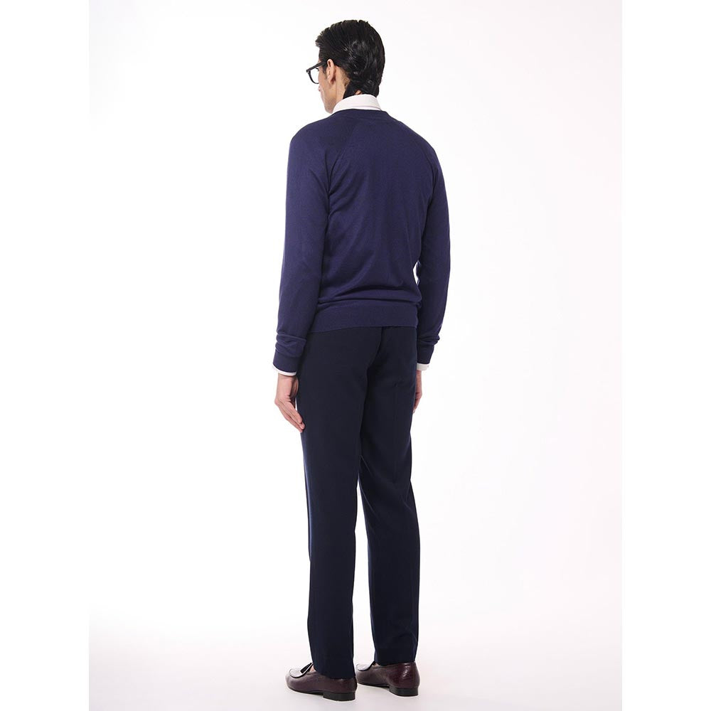 S&N by Shantnu Nikhil Flag Printed Merino Multicolour Sweater