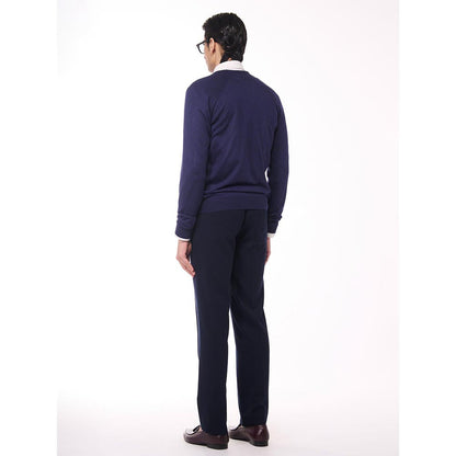 S&N by Shantnu Nikhil Flag Printed Merino Multicolour Sweater