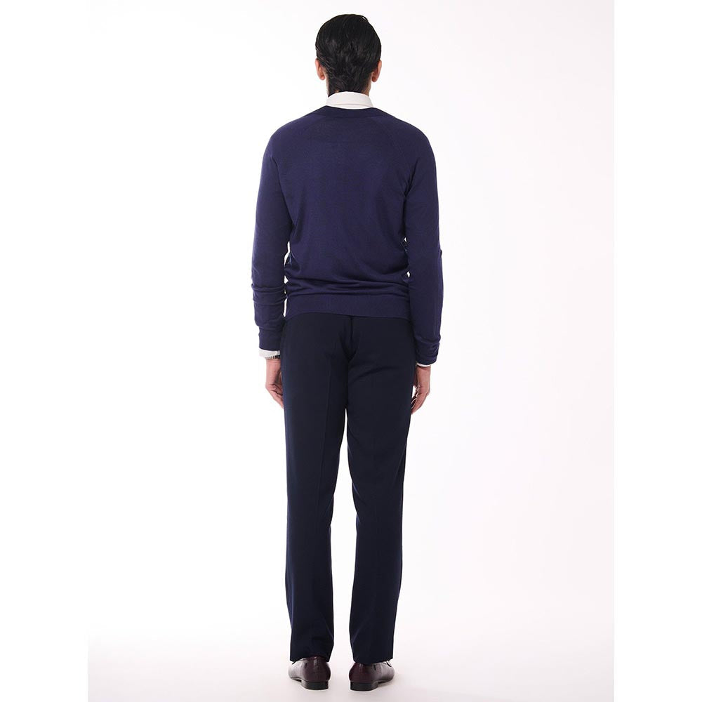 S&N by Shantnu Nikhil Adamas Printed Merino Multicolour Sweater