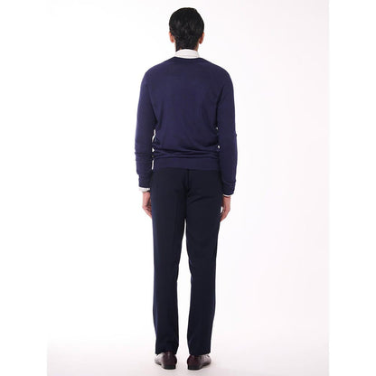 S&N by Shantnu Nikhil Adamas Printed Merino Multicolour Sweater