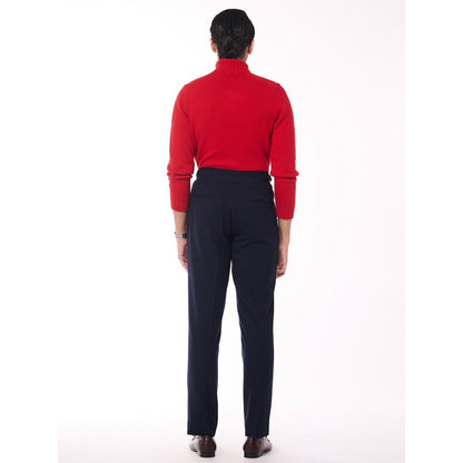S&N by Shantnu Nikhil Cashmere High Neck Red Sweater