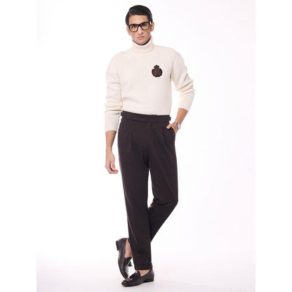 S&N by Shantnu Nikhil Cashmere Off White Sweater