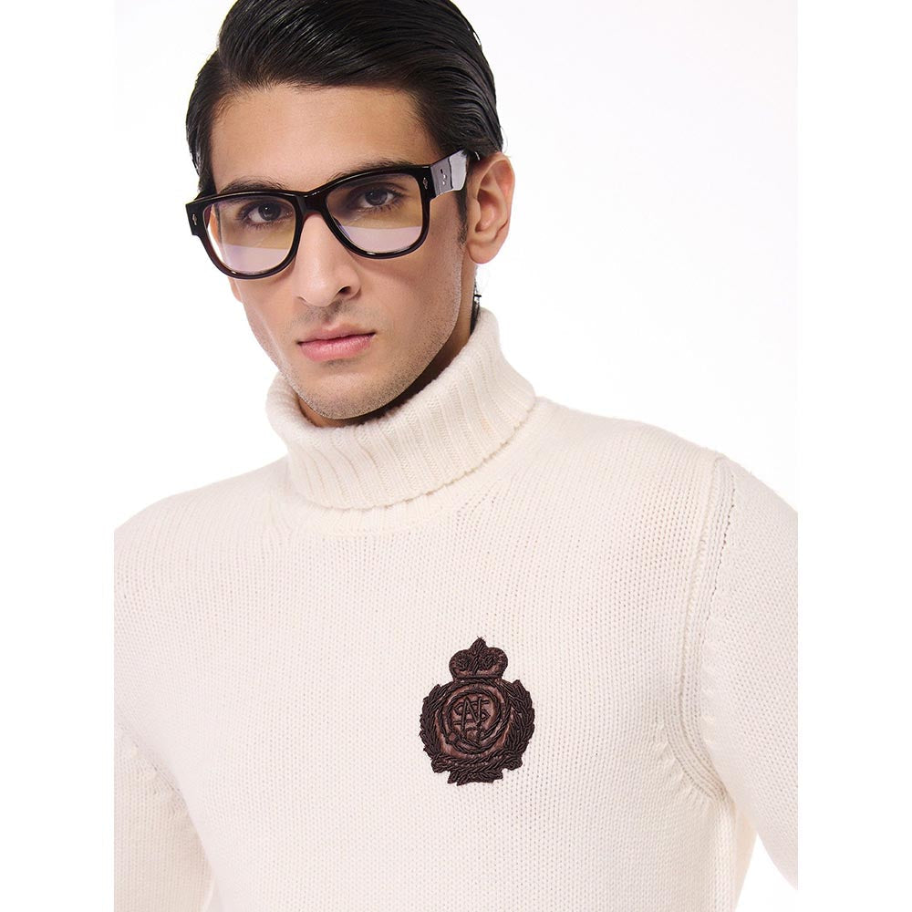 S&N by Shantnu Nikhil Cashmere Off White Sweater