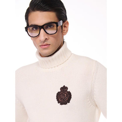 S&N by Shantnu Nikhil Cashmere Off White Sweater