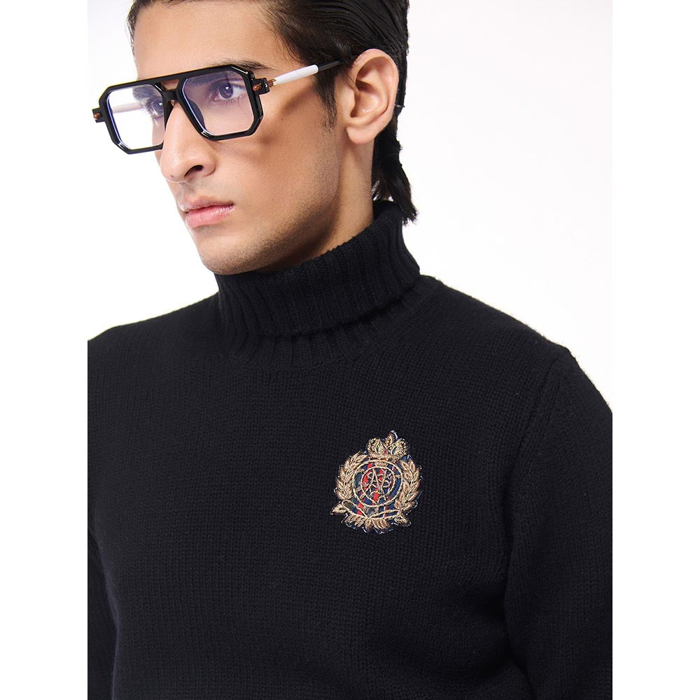 S&N by Shantnu Nikhil Cashmere Black Sweater