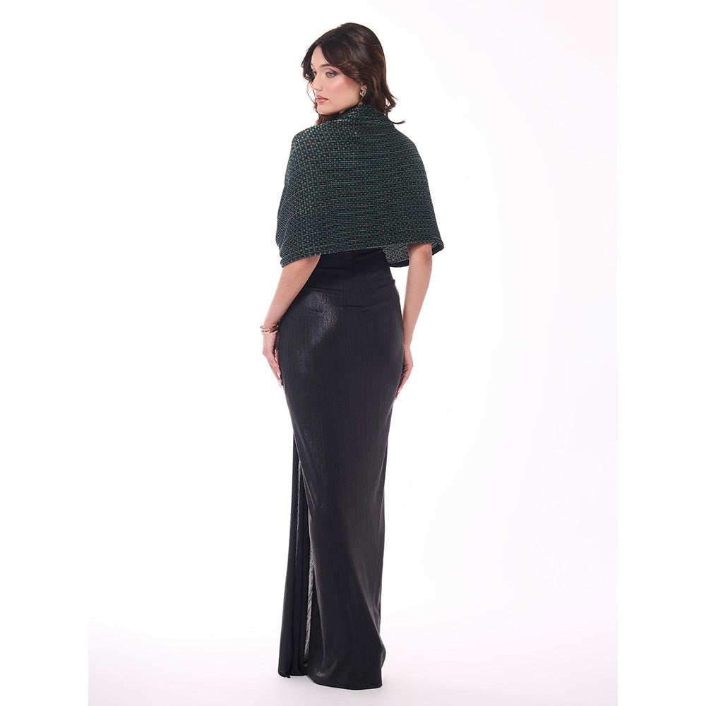 S&N by Shantnu Nikhil Emerald Printed Dress