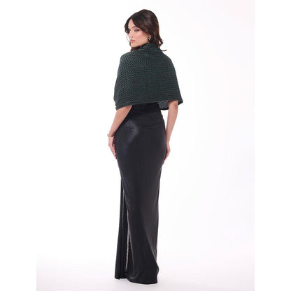 S&N by Shantnu Nikhil Emerald Printed Dress