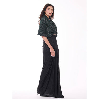 S&N by Shantnu Nikhil Emerald Printed Dress