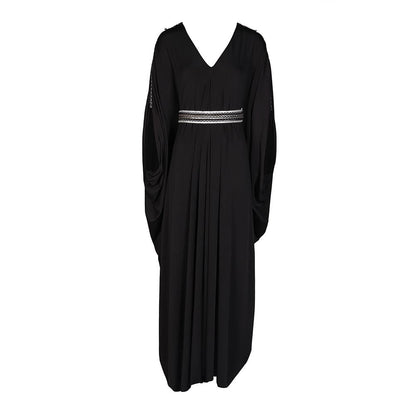 S&N by Shantnu Nikhil Womens Jersey Solid Black Dress with Belt