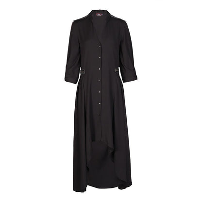 S&N by Shantnu Nikhil Womens Cotton Solid Black Dress