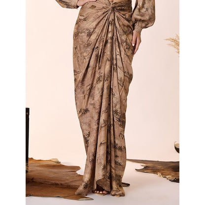 S&N by Shantnu Nikhil Safari Printed Skirt