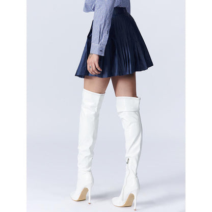 S&N by Shantnu Nikhil Womens Knife Pleated Skirt