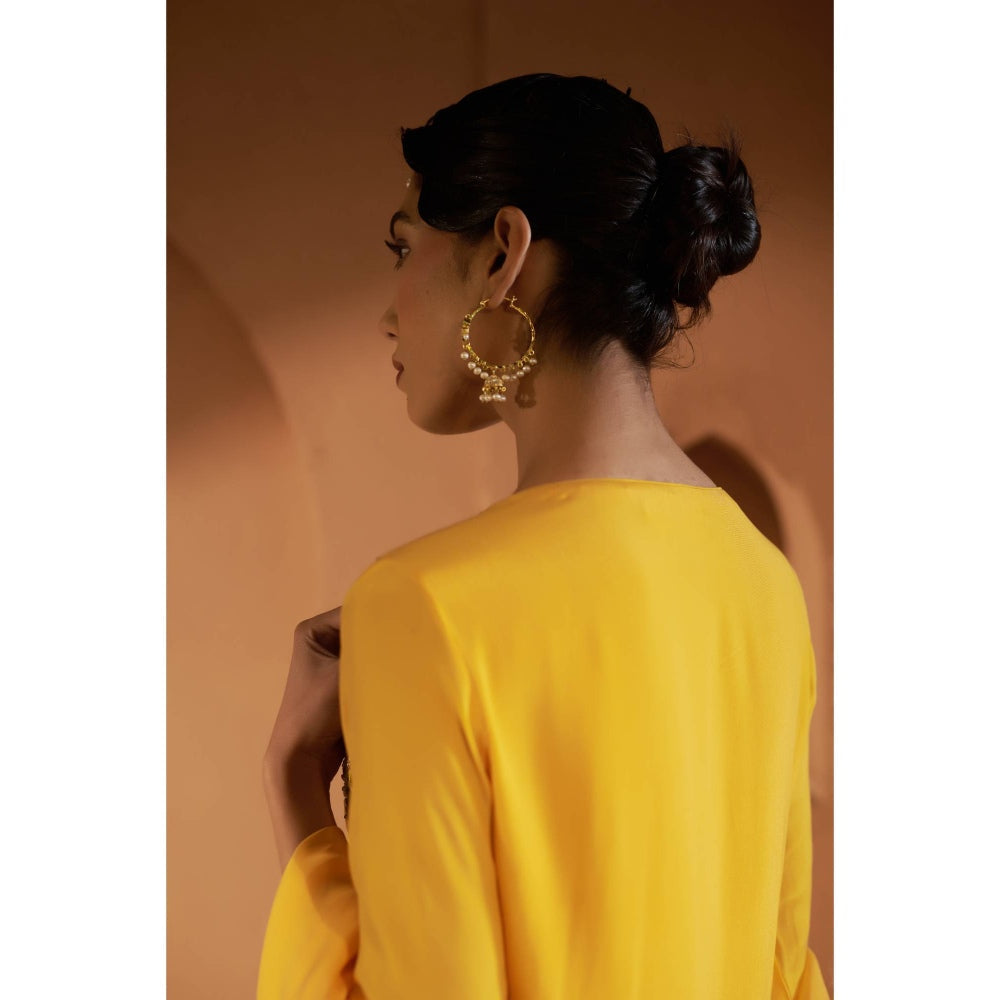 Sonia Khatri Yellow Azalea Sharara with Kurta and Dupatta (Set of 3)