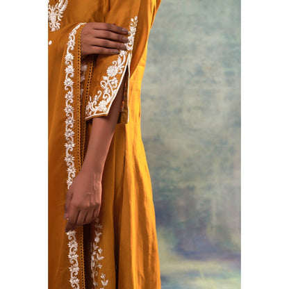 Sonia Khatri Mustard Bliss Kurta with Palazzo and Dupatta (Set of 3)
