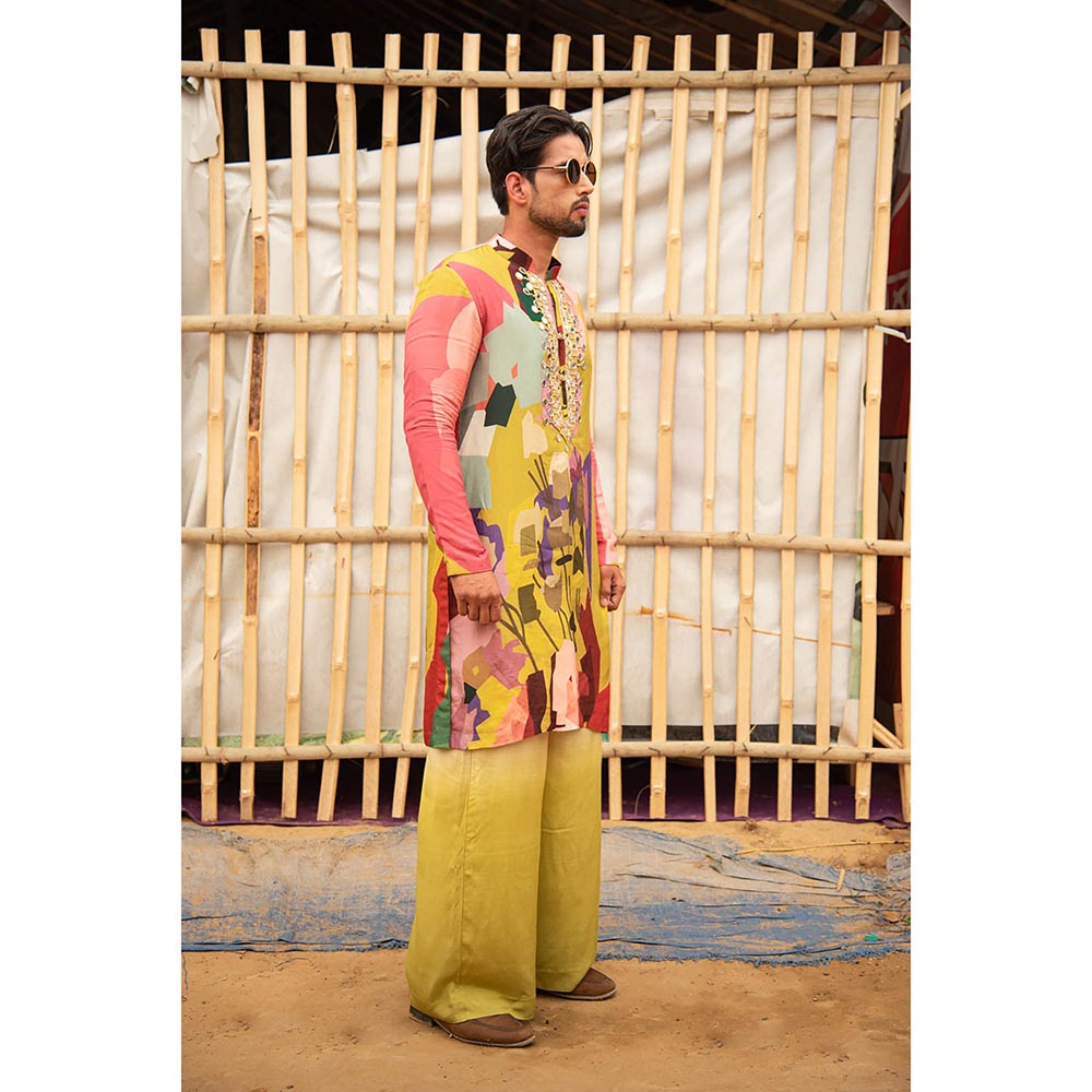 Soniya G Printed Multicolor Kurta with Pallazo Pant (Set of 2)