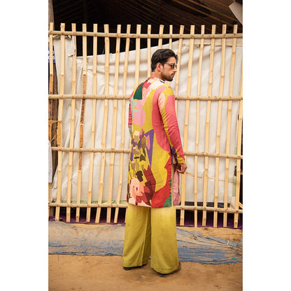 Soniya G Printed Multicolor Kurta with Pallazo Pant (Set of 2)