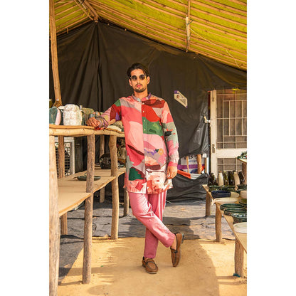 Soniya G Printed Multicolor Kurta with Pants (Set of 2)