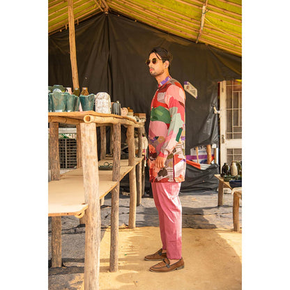Soniya G Printed Multicolor Kurta with Pants (Set of 2)