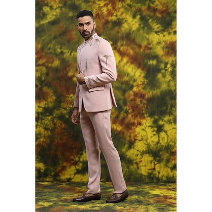 Soniya G Pink Bandgala with Pant (Set of 2)