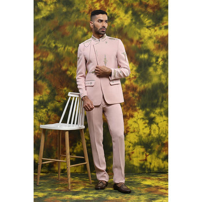 Soniya G Pink Bandgala with Pant (Set of 2)